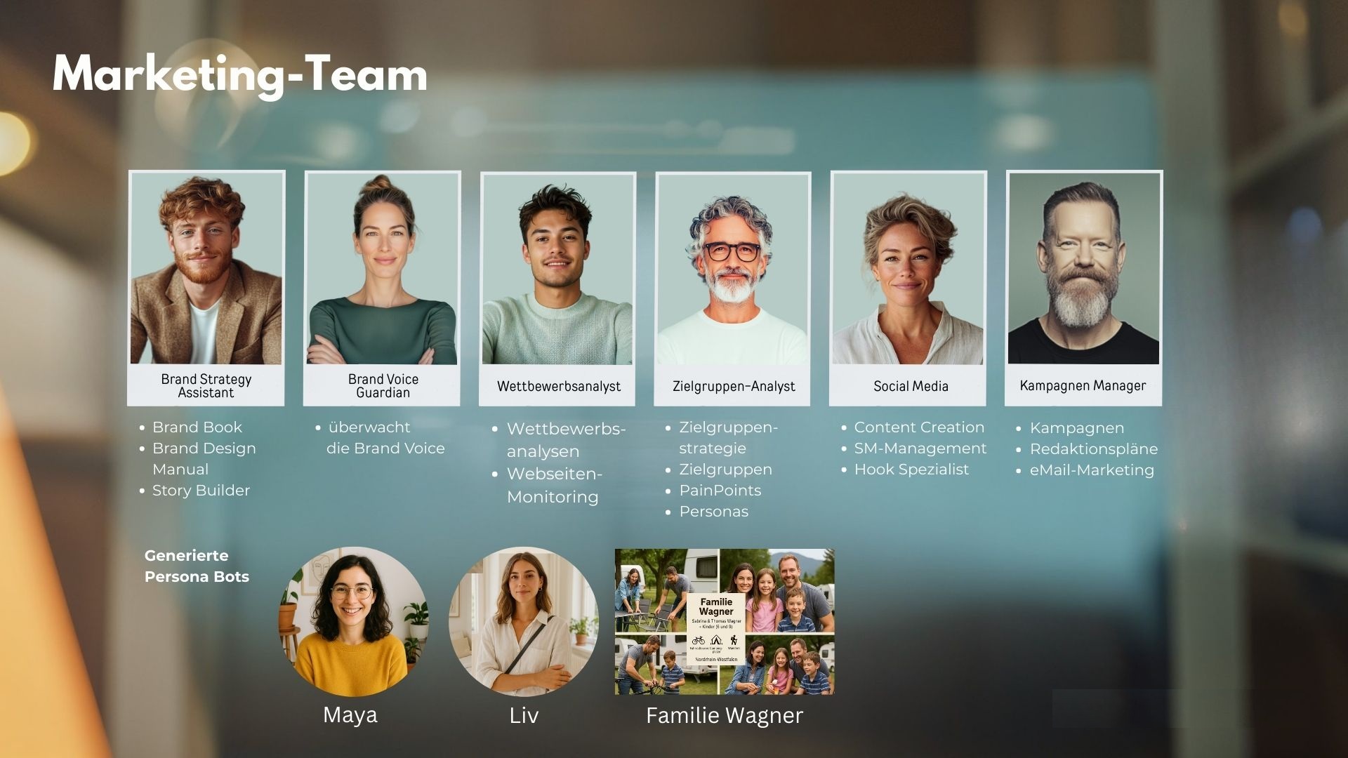 Marketingverantwortliche arbeitet strategisch mit KI-Tools an einer personalisierten Kampagne.